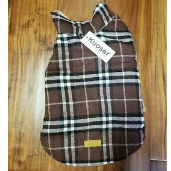 NWT Kuoser Reversible Plaid Dog Coat - Picture 7 of 7